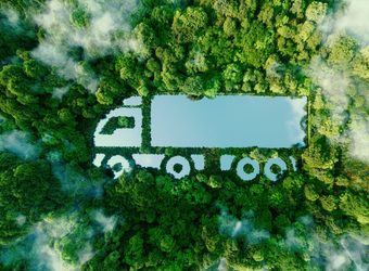 Green truck sustainable trucking istock petmal 1343133550